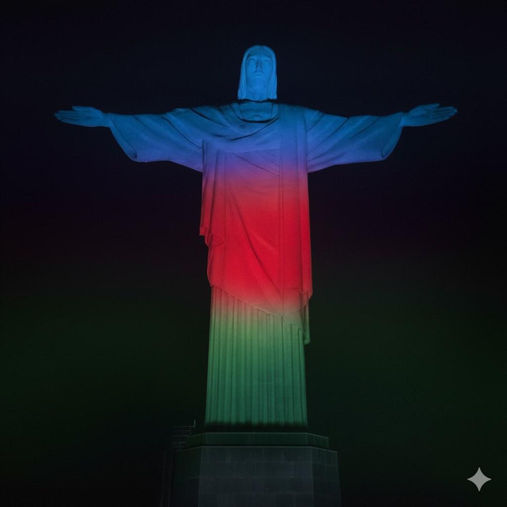 Iluminação especial do Cristo Redentor celebra o Dia Mundial do Resíduo Eletroeletrônico e reforça o papel do consumidor na reciclagem
