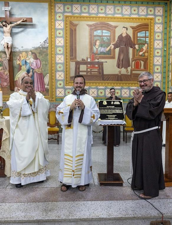 Reitor do Santuário Cristo Redentor, Padre Omar, participa da Novena de Frei Galvão, no Santuário Frei Galvão, em Guaratinguetá (SP)