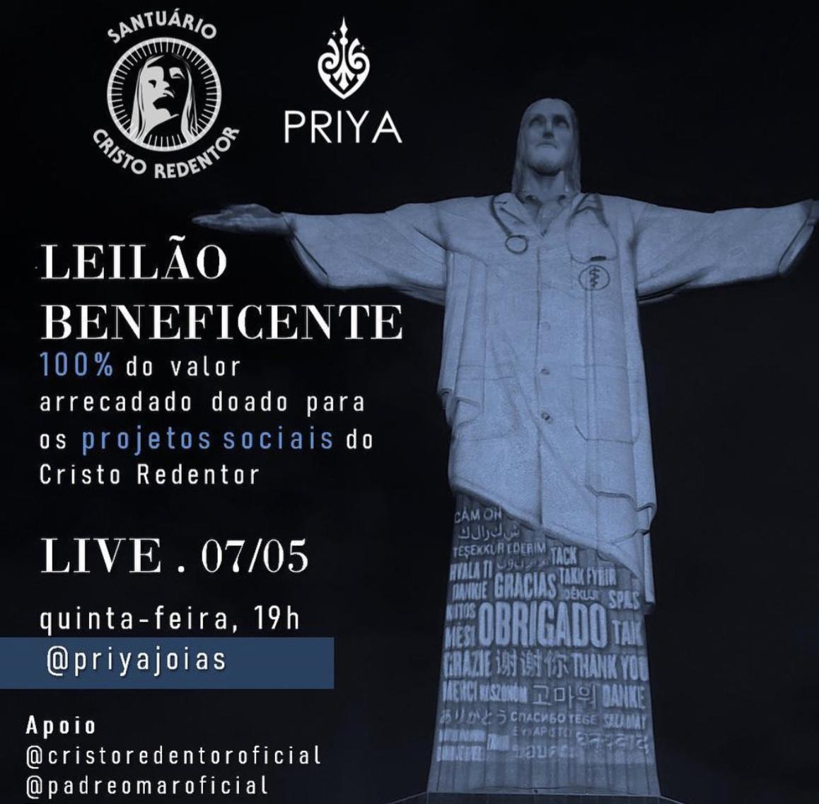 Leilão Beneficente Priya Joias
